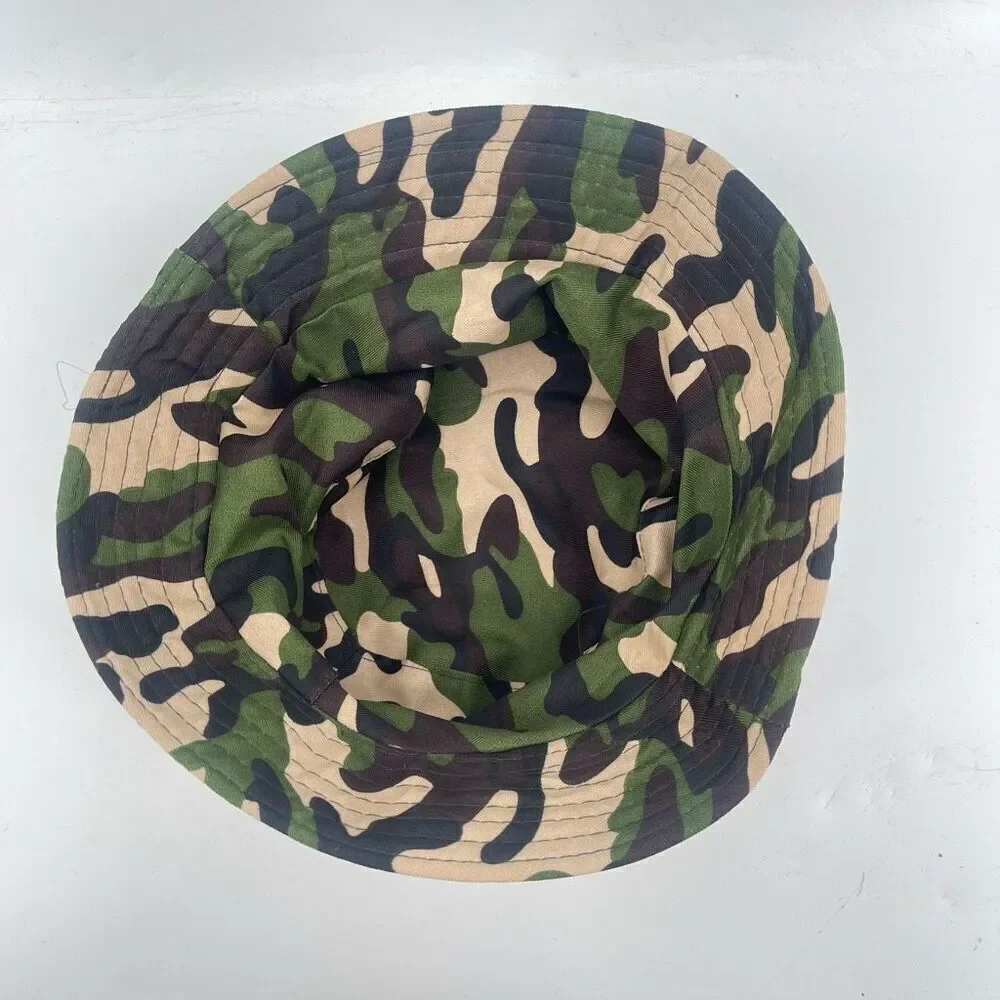Reversible Toddler Bucket Hat Camo & Tan | Unisex Packable Sun Hat Kids Ages 2–5